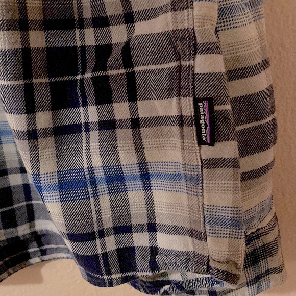 PATAGONIA Men’s Fjord Flannel Button Down Shirt Men’s Size: M Plaid blue - Picture 4 of 10